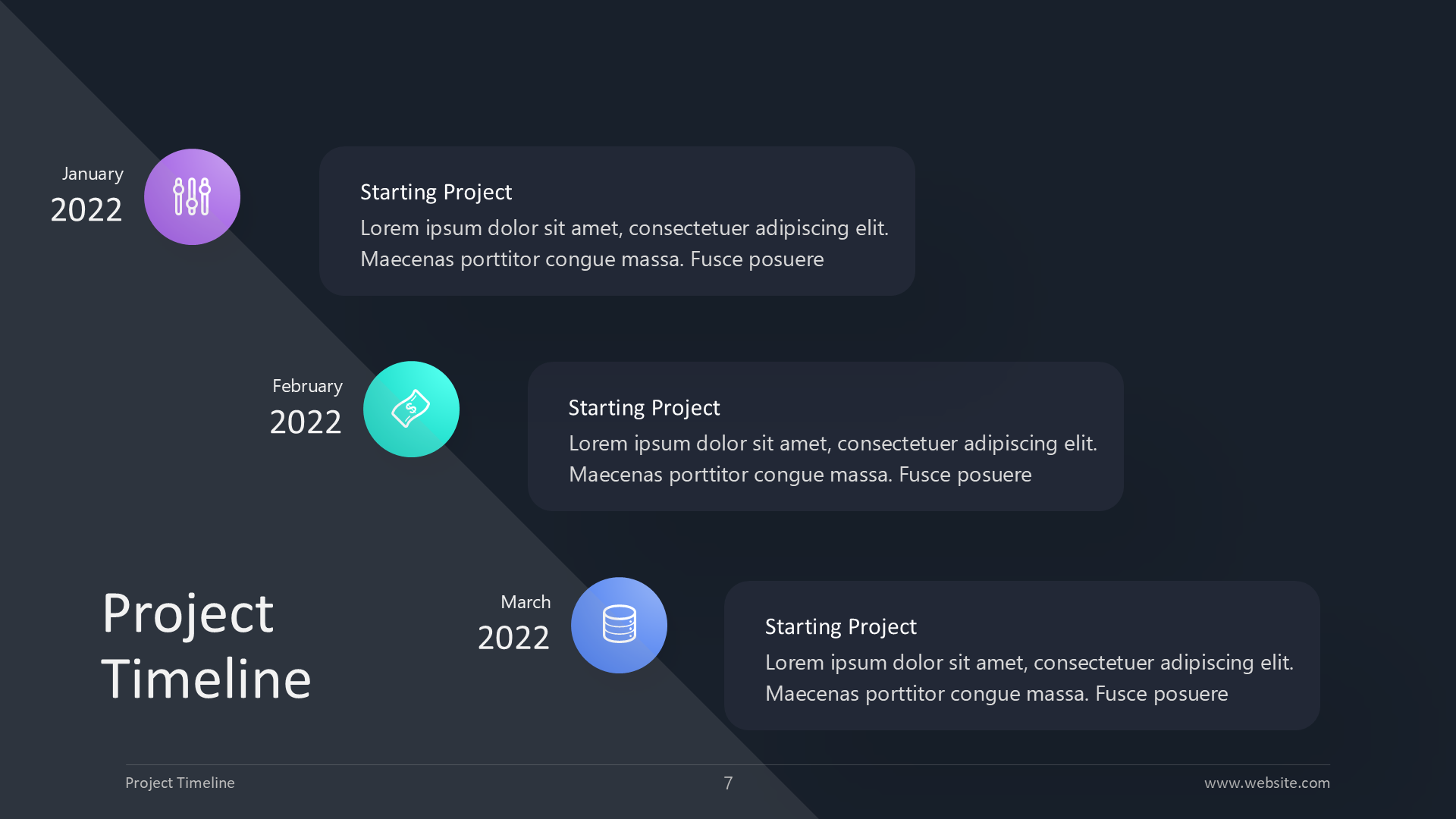 Timeline V1 Dark slide 7